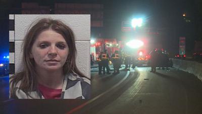 Tammy Rodriguez mugshot and scene of fatal crash