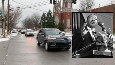 MLK Day 2022 motorcade in Louisville for Dr. Martin Luther King, Jr.