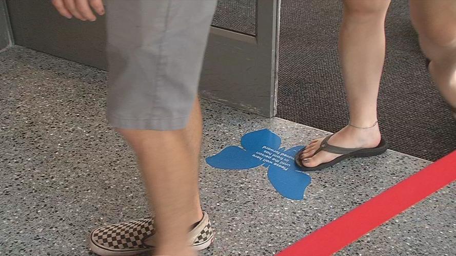 Ali Center social distancing marker