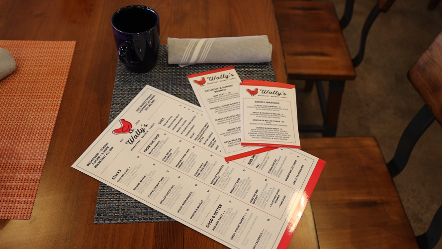 Wally's menu on table.PNG