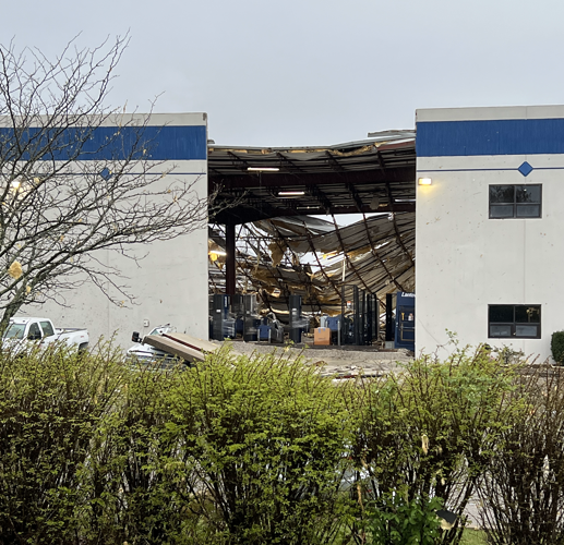 Damage at J&J Transportation on Plantside Drive