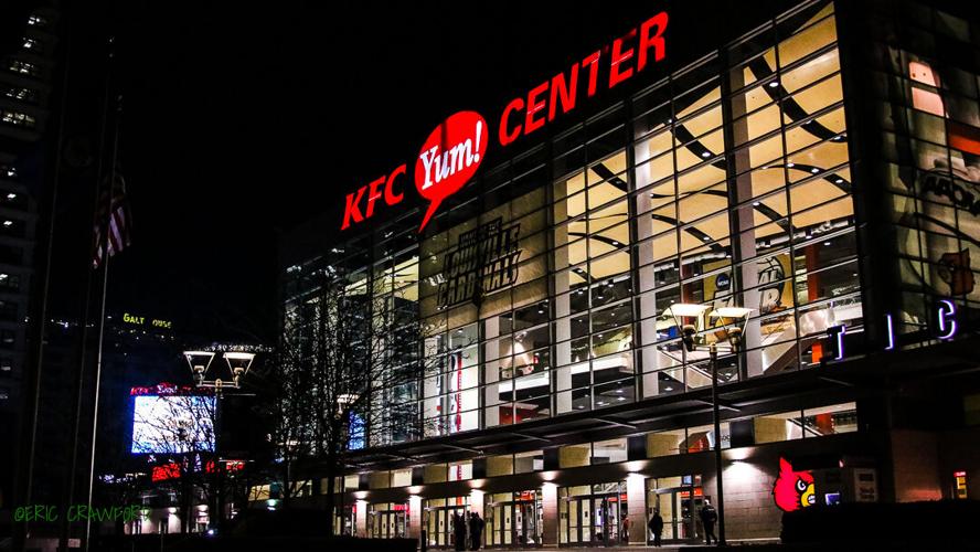 KFC Yum! Center at night