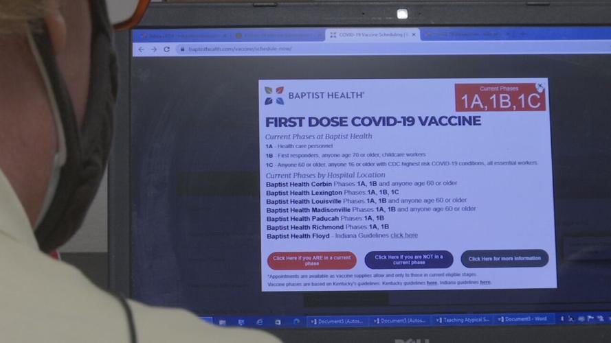 Dr. Fred Johnson, 70, searches for a COVID-19 vaccination appointment