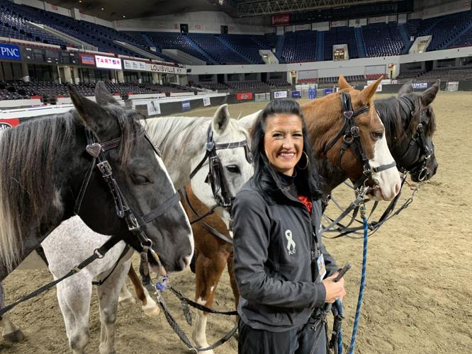 Rodeo - Dusti Dickerson Poses With Horses.jpeg
