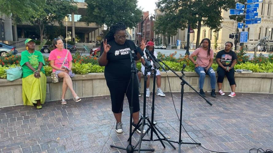Hannah Drake and other activists call out city officials