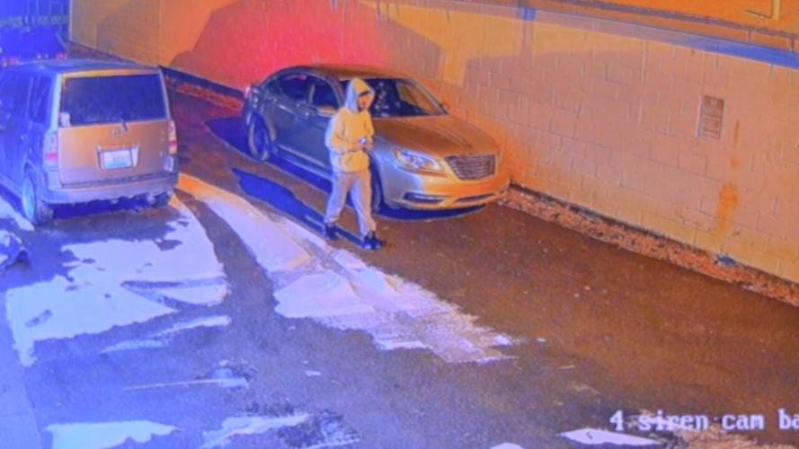 Suspect steals a car at Cravens Cars in Louisville