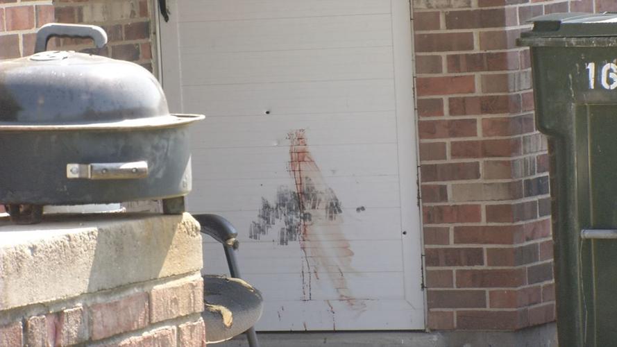 Blood Stain at Jefferonville Shooting Scene