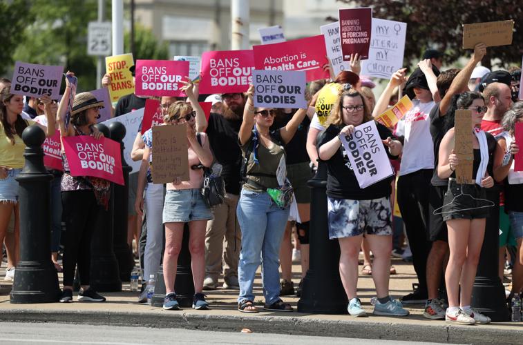 Abortion rally in downtown Louisville
