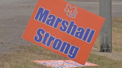 Marshall County community remembers victims and honors heroes a month after mass school shooting