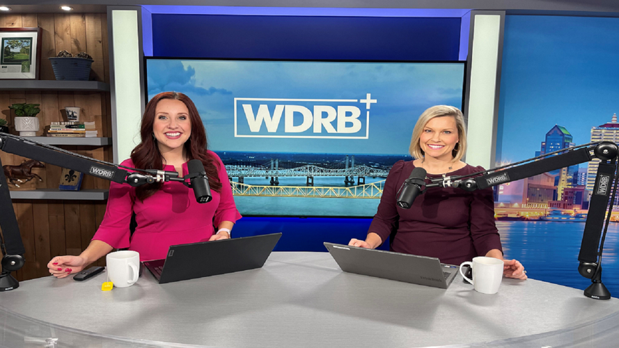 Monica and Julie at the WDRB+ anchor desk