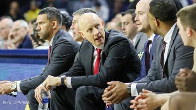 Chris Mack on bench