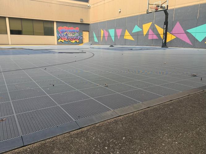 Recreational space at Louisville's youth detention center