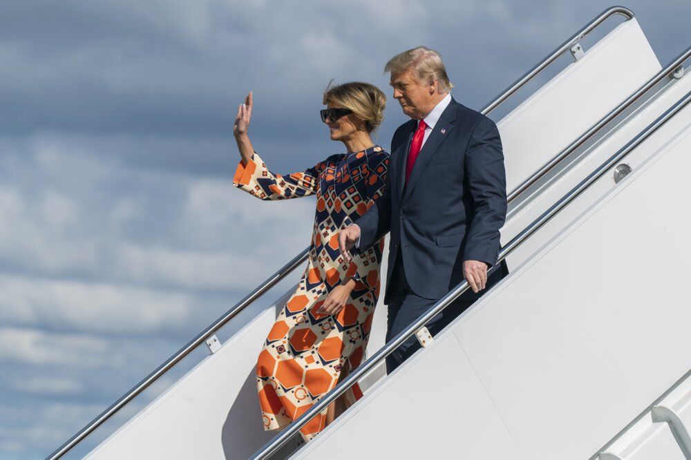 Trump And Melania Disembark Air Force One In Palm Beach-AP.jpeg ...