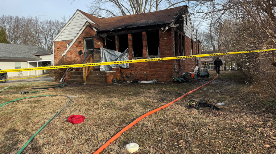 Burned out Clarksville duplex
