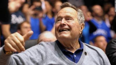 George H.W. Bush hospitalized in Maine