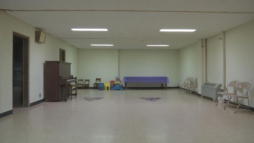 White flag room at Springdale United Methodist Church