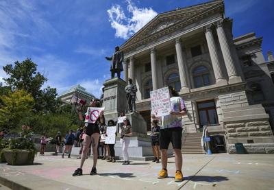 Indiana abortion rights demonstrators 7-29-22