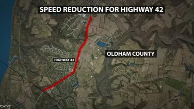 Speed limit reduction for U.S. Hwy. 42