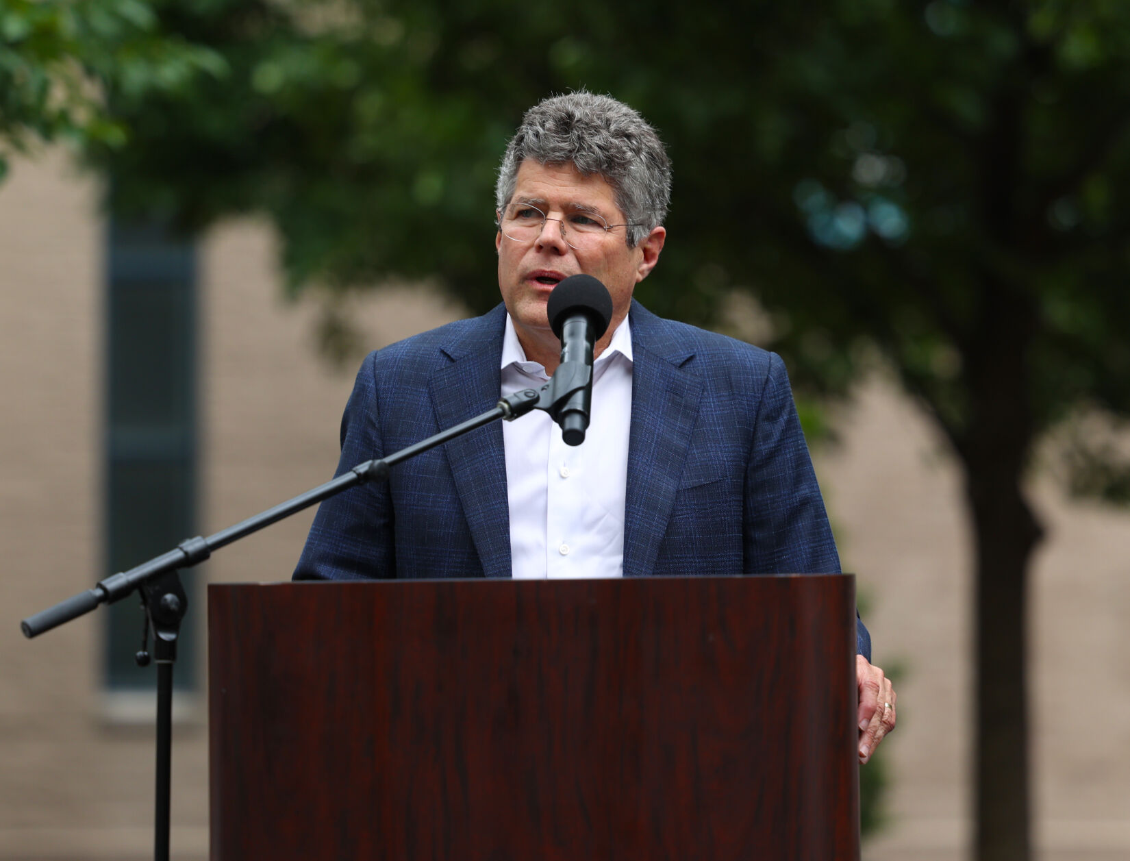 John Y Brown III speaks at Hometown Heroes.JPG