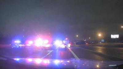 OFFICER CRASHES ON I65