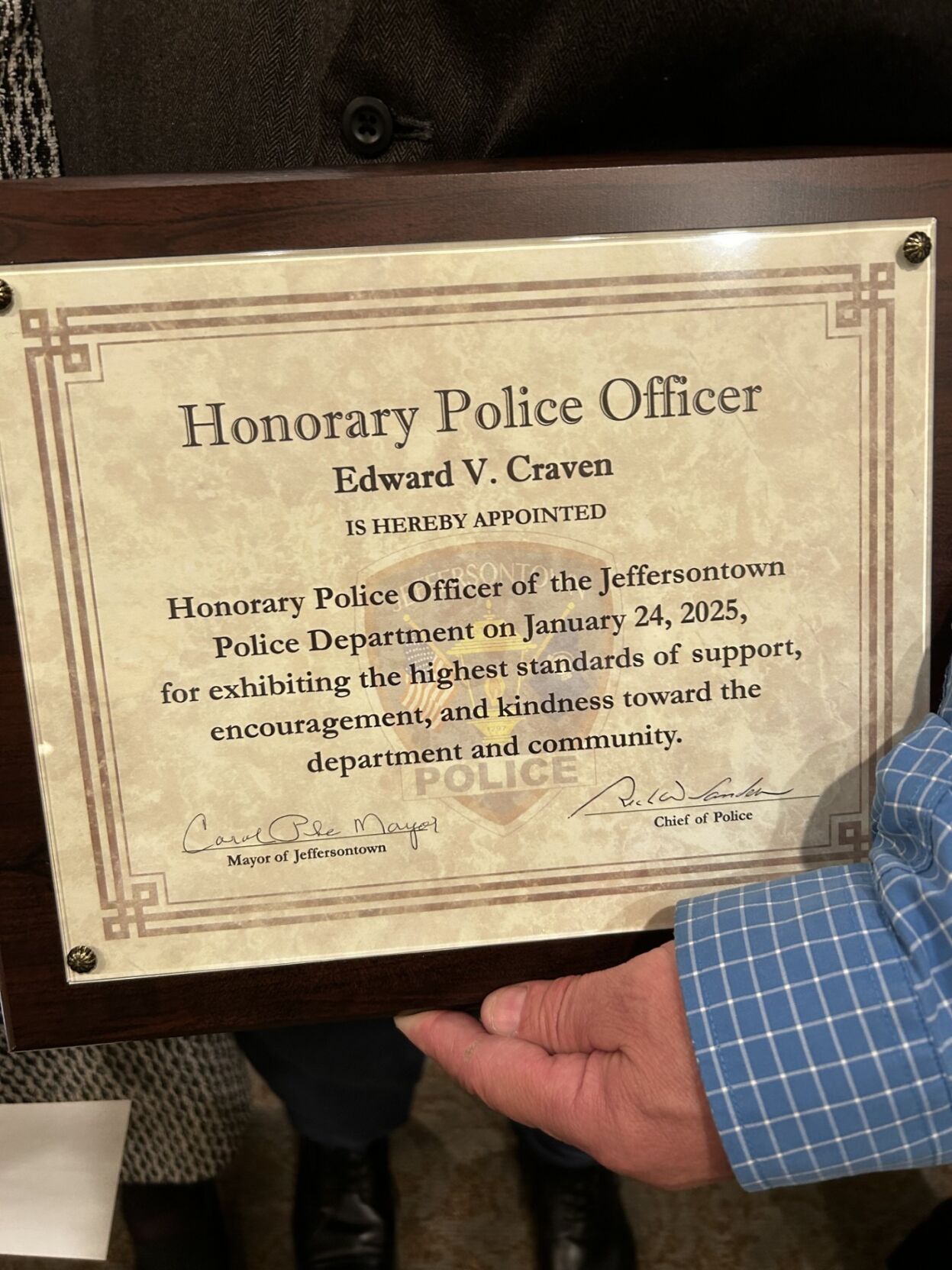 Meatball becomes honorary Jeffersontown police officer - 1.24.25