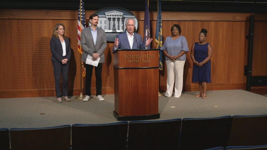 Louisville Mayor Greg Fischer holds news conference on minority business incubator