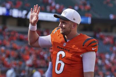 Cincinnati Bengals quarterback Jake Browning 9-14-2025