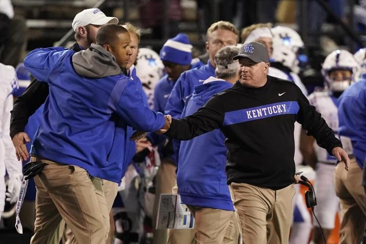 Kentucky head coach Mark Stoops against Vanderbilt
