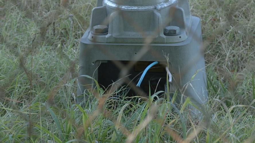 Louisville highway light tampered with by copper thieves