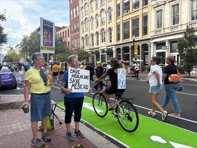 No kings protest in downtown Louisville - 10.18.25