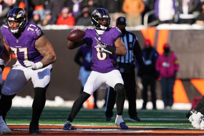 Baltimore Ravens quarterback Lamar Jackson  12-14-2025