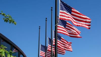 Flags at half staff
