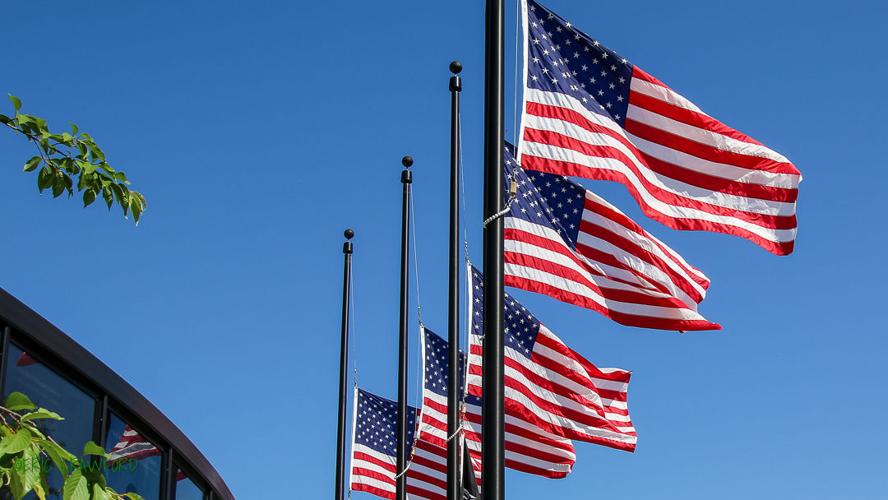 Flags at half staff