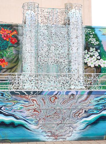 Power of water mural in downtown Louisville.JPG