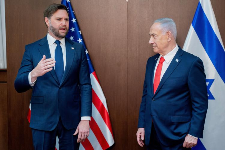 U.S. Vice President JD Vance and Benjamin Netanyahu 10-22-2025