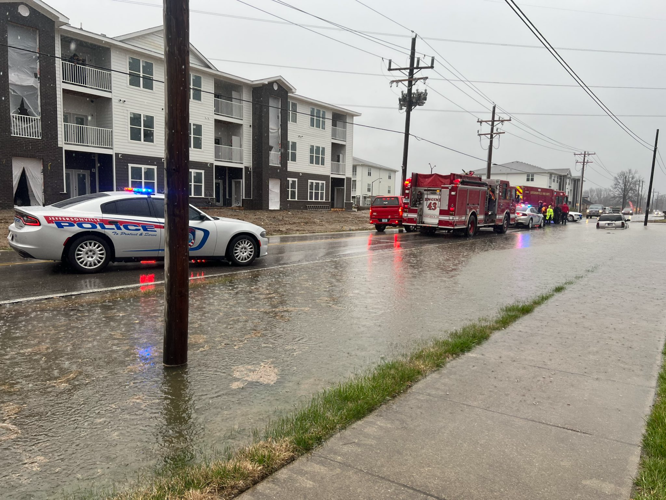 Water Rescue on Hamburg Pike on March 3, 2023