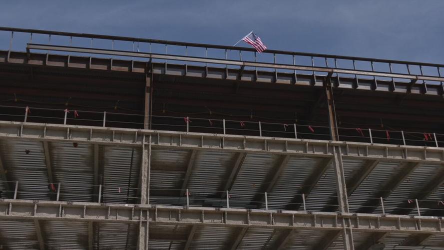Construction on the Baptist Health's new Breckenridge Lane facility on May 2, 2022