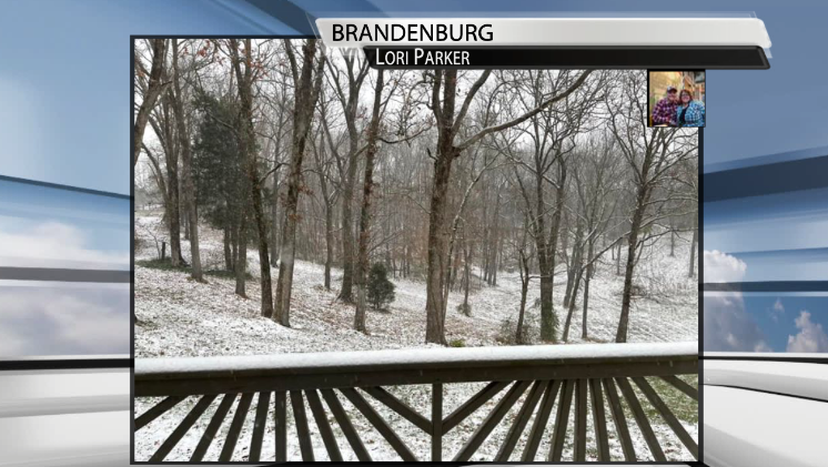 Photos of snow accumulation on Nov. 12, 2022.