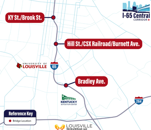 I-65 Central Corridor Project - bridge replacement