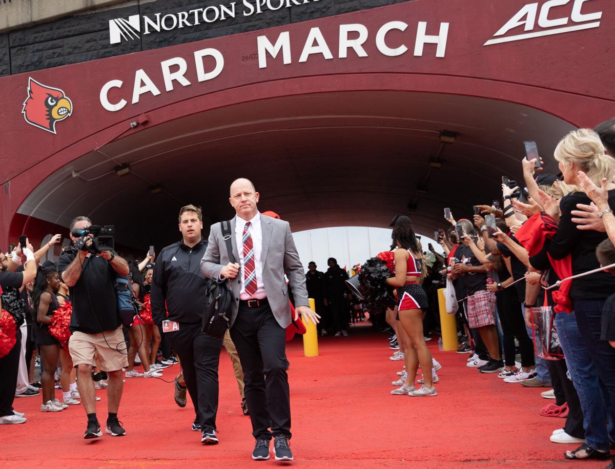 Jeff Brohm and Louisville football blank Murray State at L&N Stadium