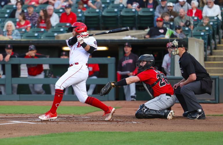 Fly ball hit by Bats player.JPG