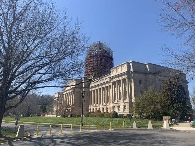 Outside of Kentucky Capitol last day of the 2023 session