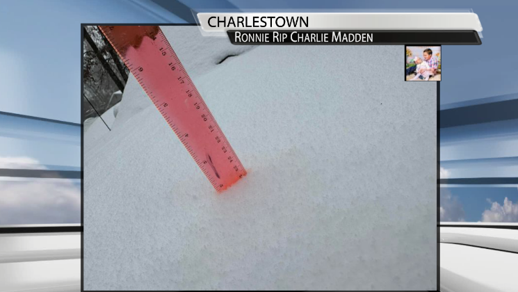 Photos of snow accumulation on Nov. 12, 2022.