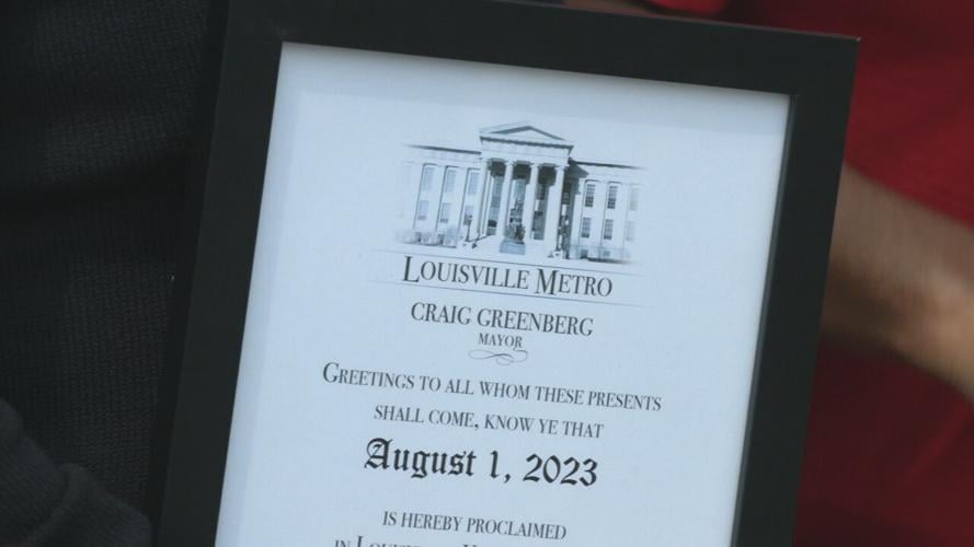 Plaque proclaiming Aug. 1 as Tino's Taste of Heaven Day