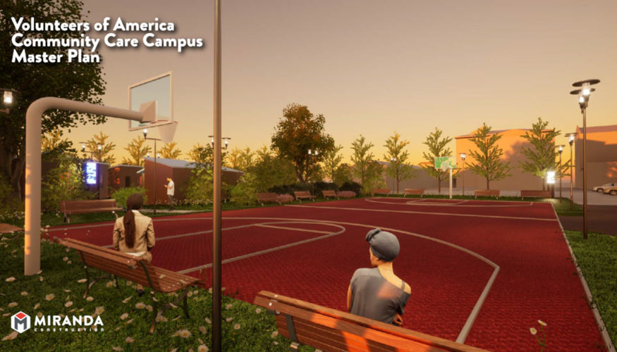 Visualization of Louisville's Community Care Campus recreation area