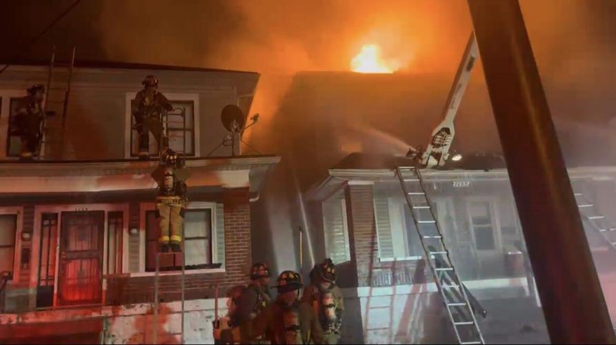 Firefighters battle flames on Dixie Highway near Wheatley Elementary