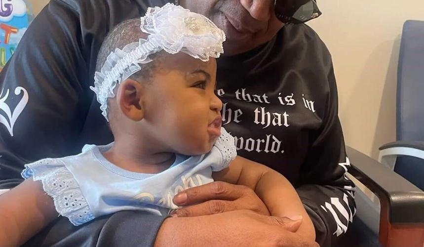 Ocean Robertson, a 2-year-old who was shot in the head in Dec. 2020