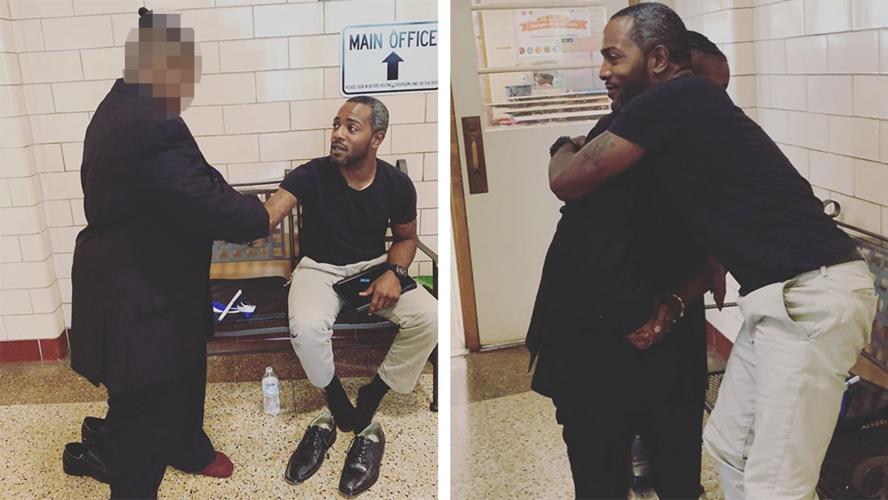 Substitute Teacher gives student shoes
