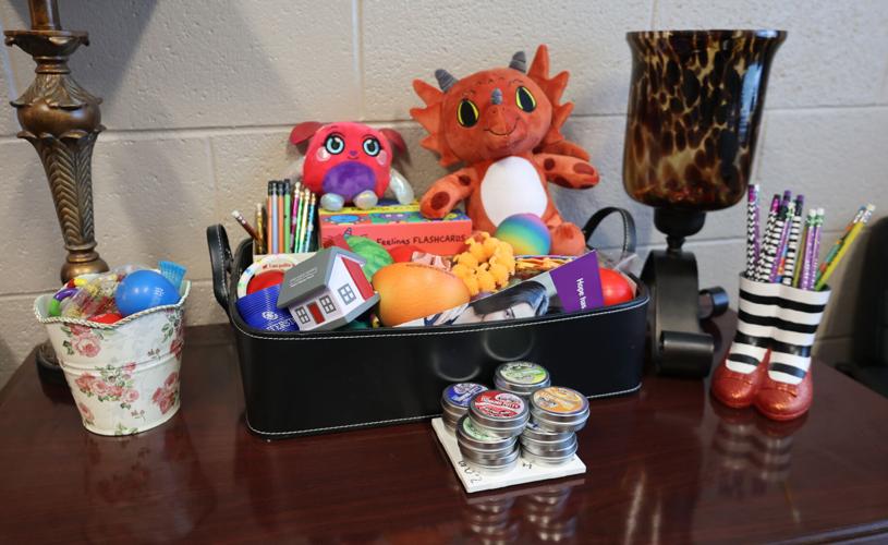 Inside a counseling office at Shepherdsville Elementary