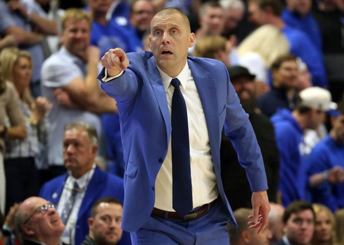 Mark Pope at Indiana-UK game